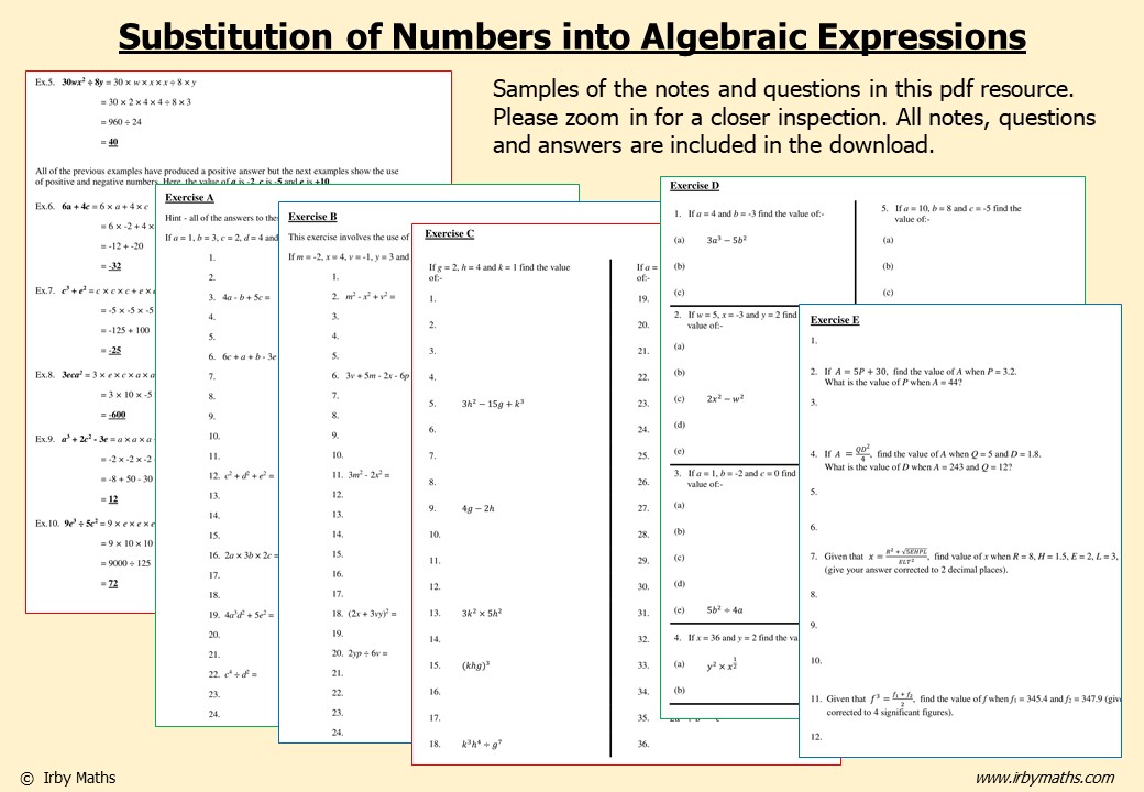 Algebra - Irby Maths